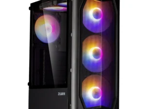 Zalman N4 táp nélküli ablakos ház fekete